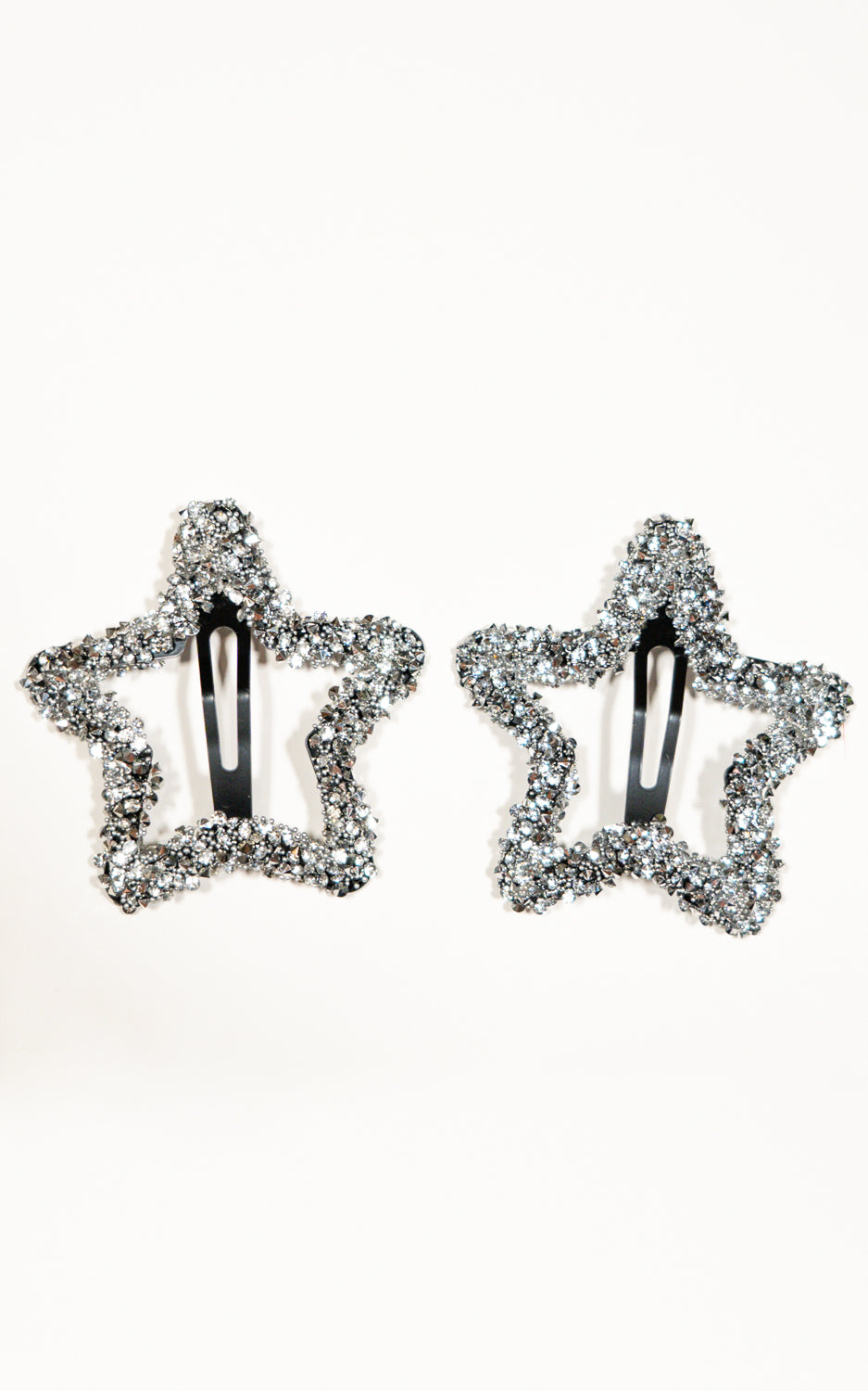 PACK HEBILLAS X2 ESTRELLAS ESCARCHA