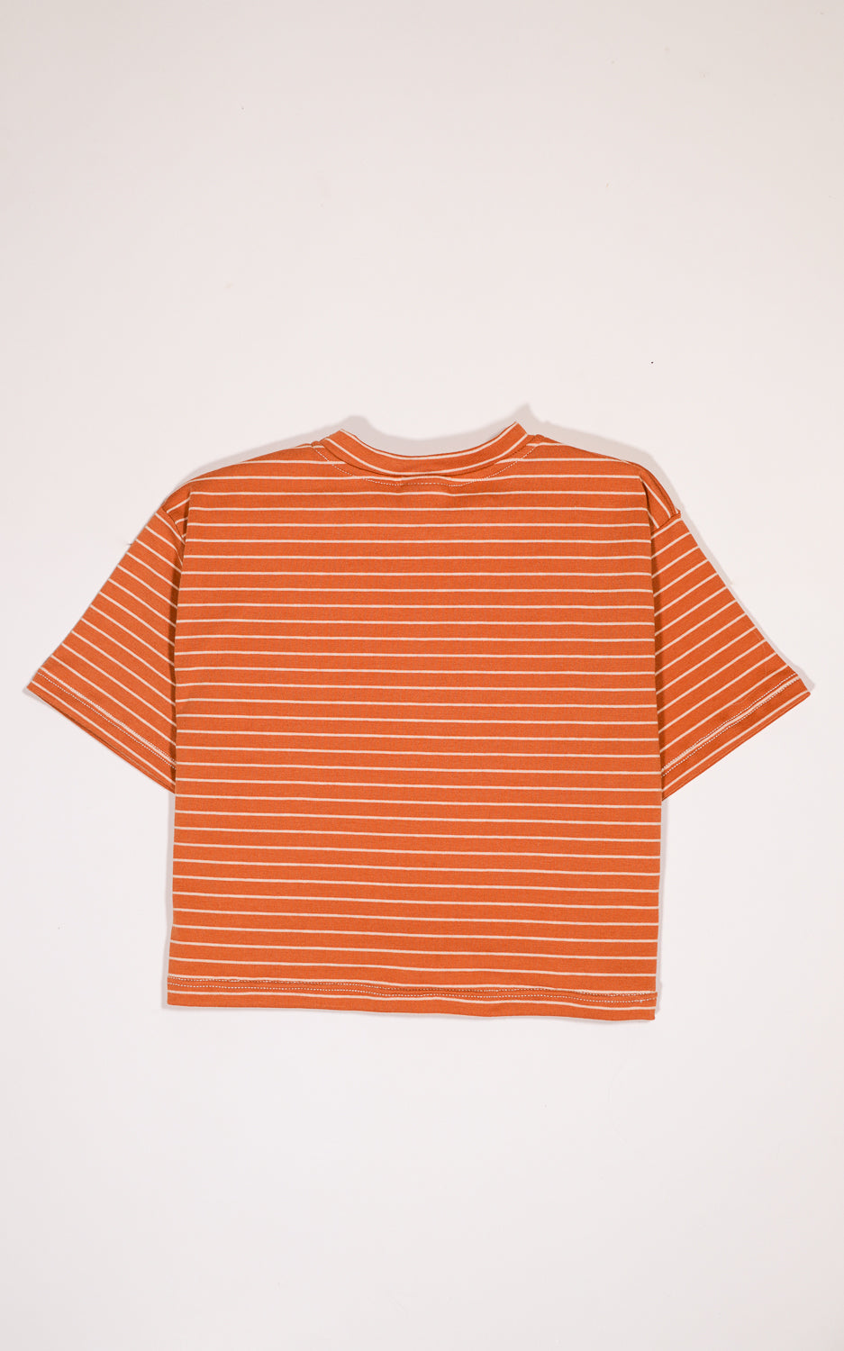 CAMISETA RAYAS OCRE