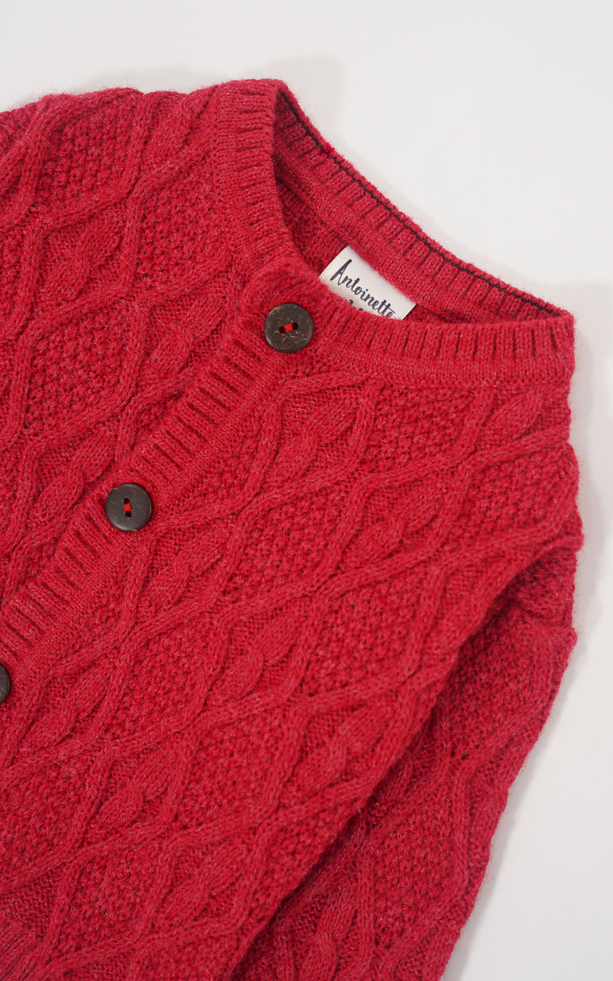 CARDIGAN ELEONOR ROJO