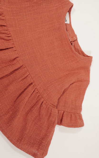 CAMISA LOLA TERRACOTA