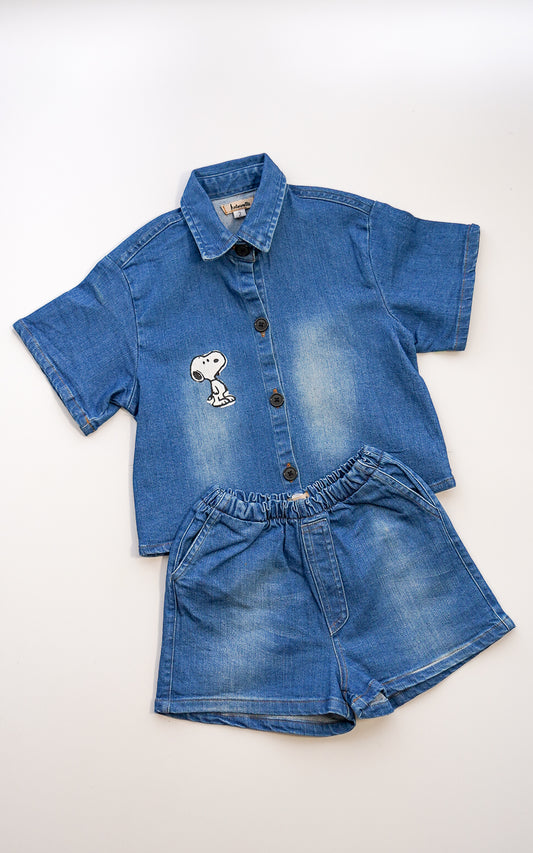 CONJUNTO SNOOPY DENIM
