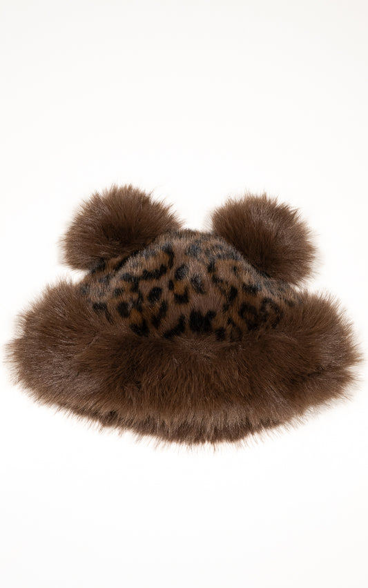 FLUFFY HAT OREJITAS CAFÉ