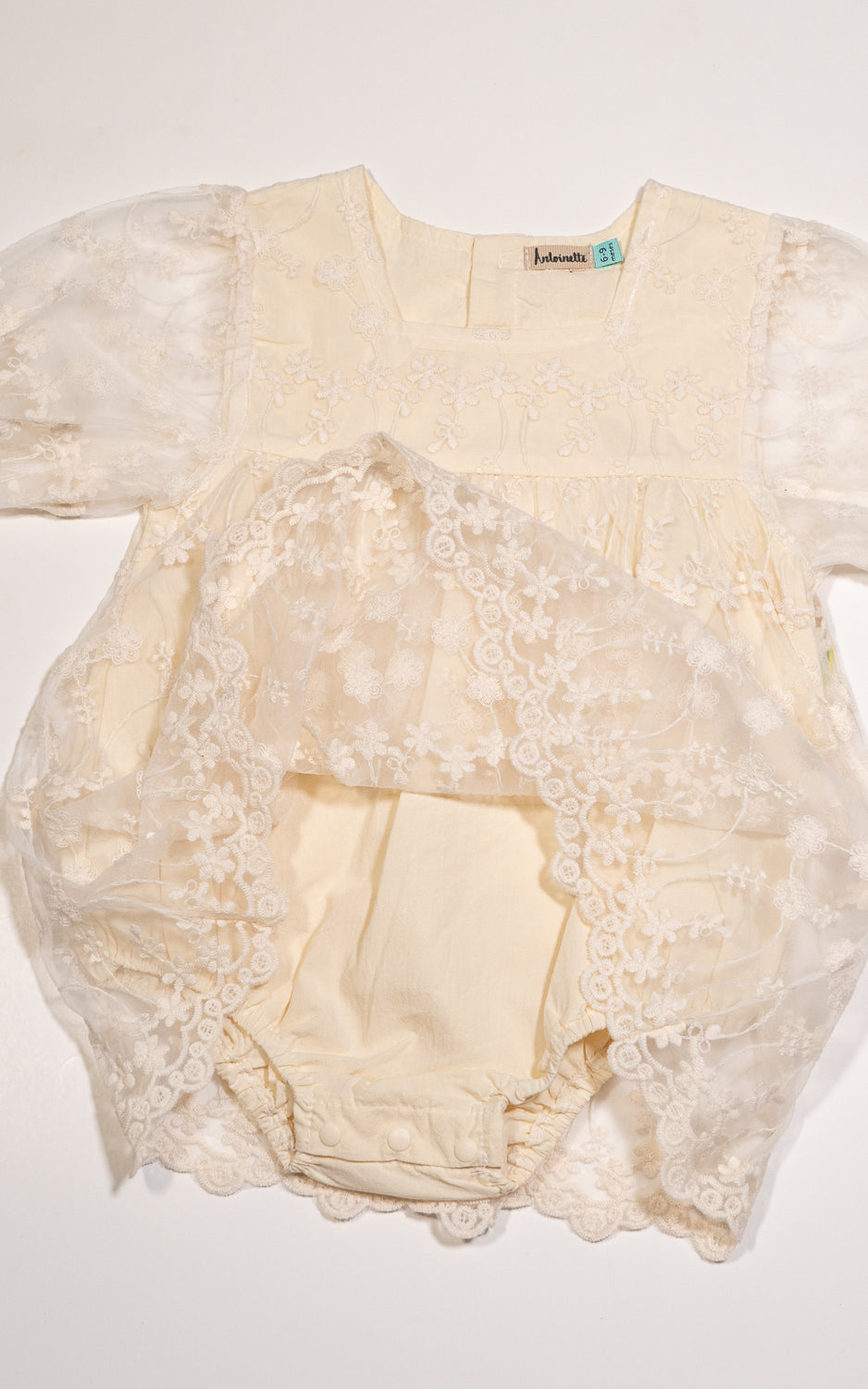 VESTIDO CIRILA TULL MARFIL