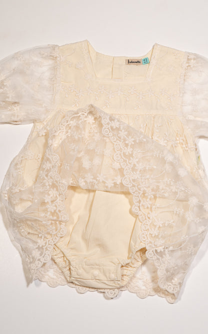 VESTIDO CIRILA TULL MARFIL