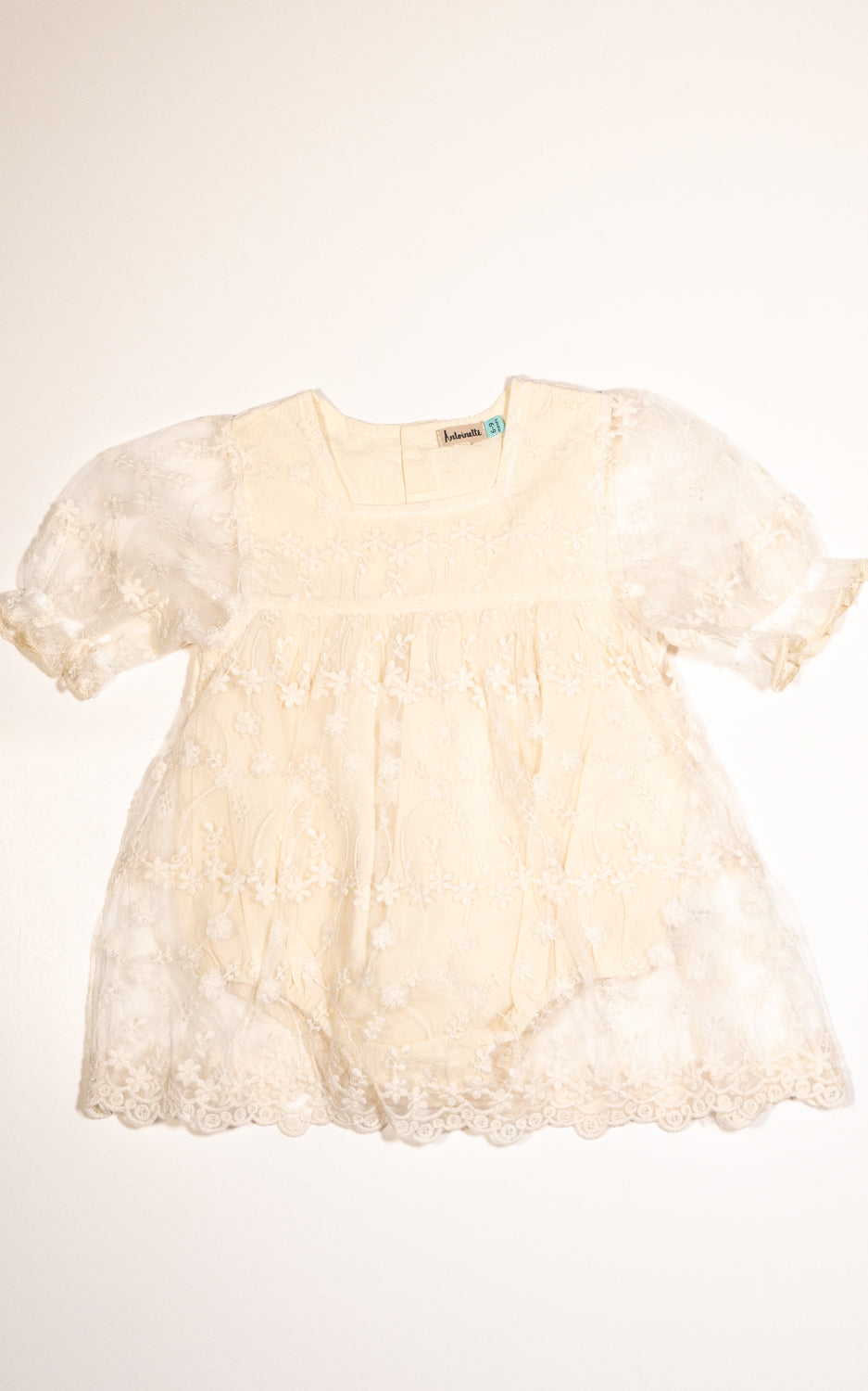 VESTIDO CIRILA TULL MARFIL