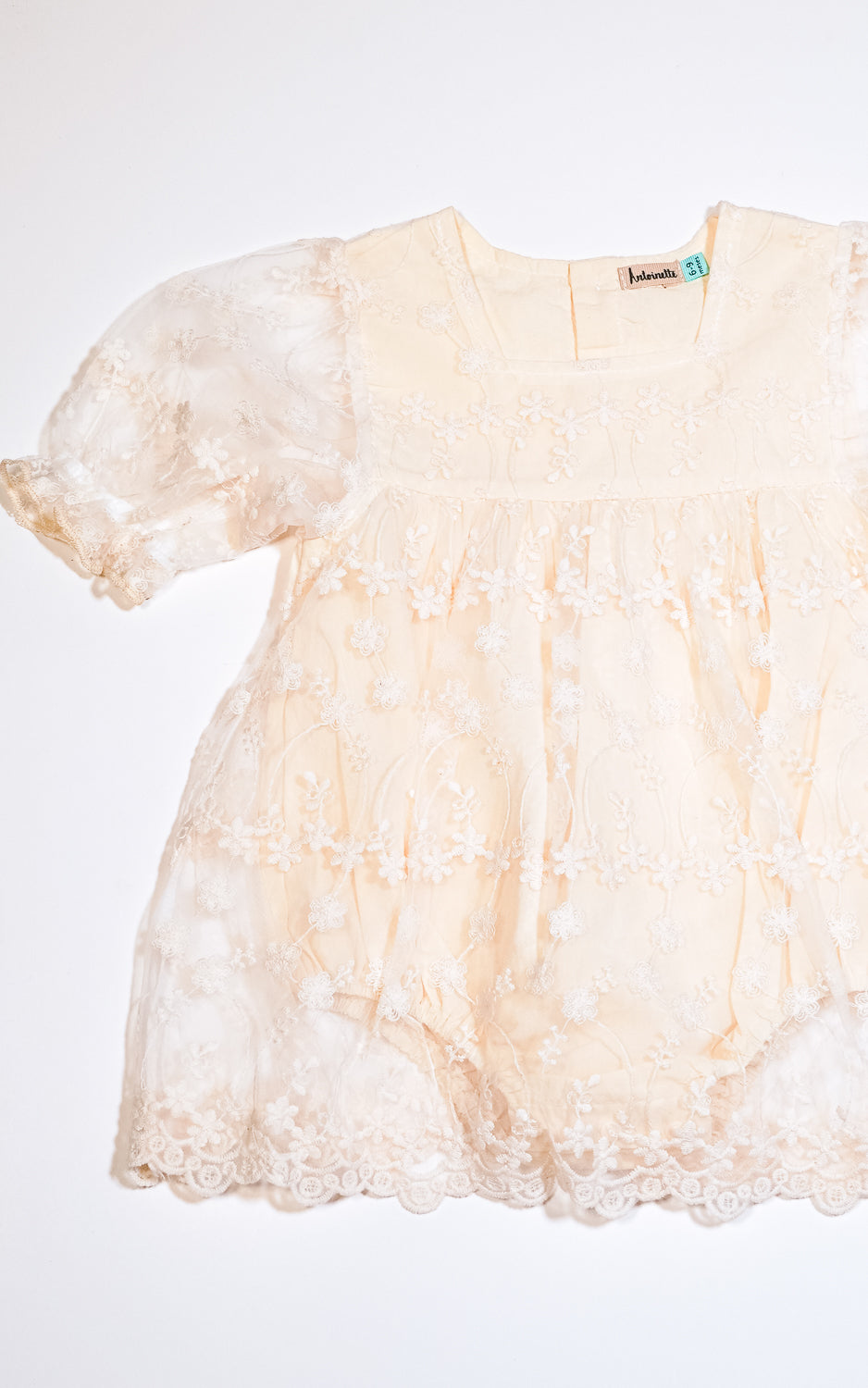 VESTIDO CIRILA TULL MARFIL