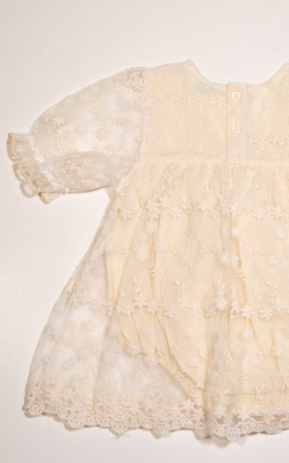 VESTIDO CIRILA TULL MARFIL