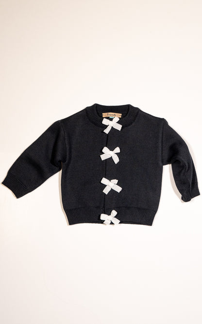 CARDIGAN AITANA NEGRO LAZOS