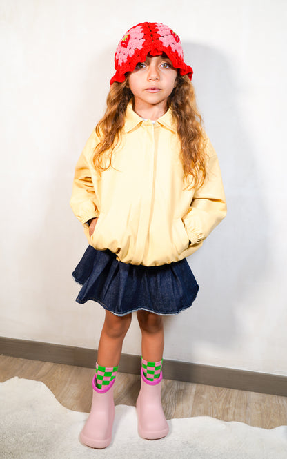 BOMBER VINTAGE MANTEQUILLA INFANTIL