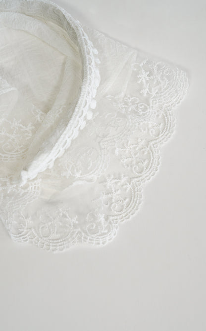 DIADEMA ENCAJE BLANCA
