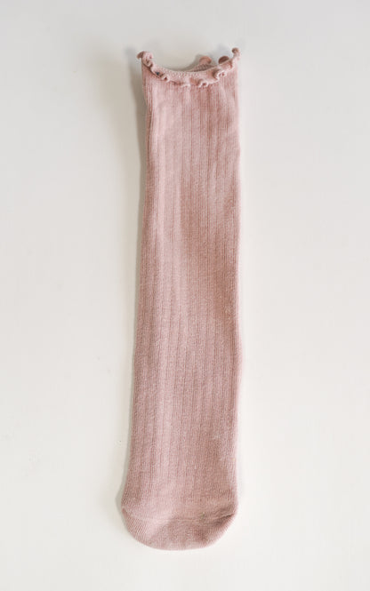 MEDIAS RIZADAS ROSA
