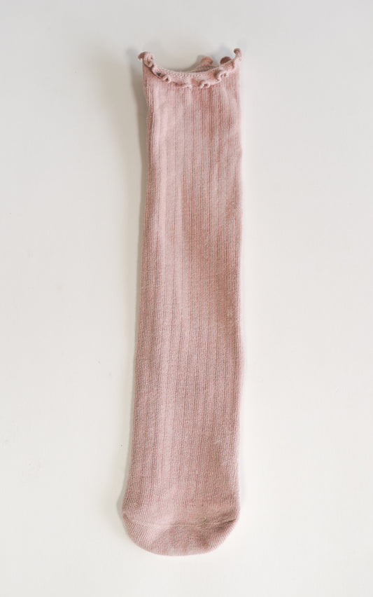 MEDIAS RIZADAS ROSA