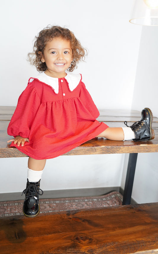 VESTIDO CONCEPCION ROJO