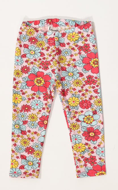 PACK LEGGINS X2 FLORES Y CEBRA.