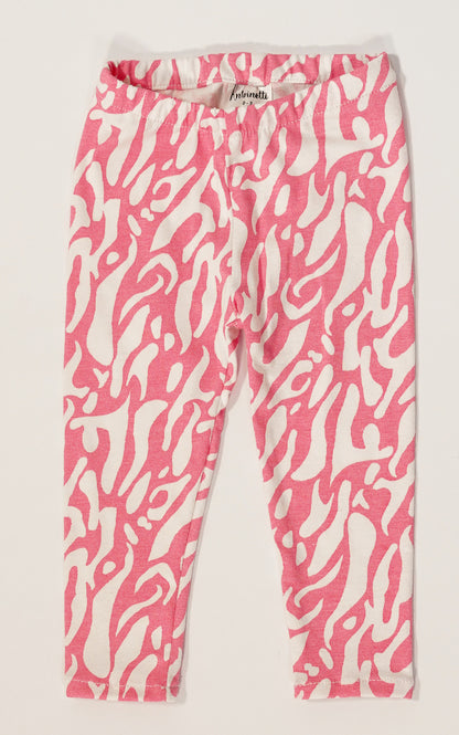 PACK LEGGINS X2 FLORES Y CEBRA.