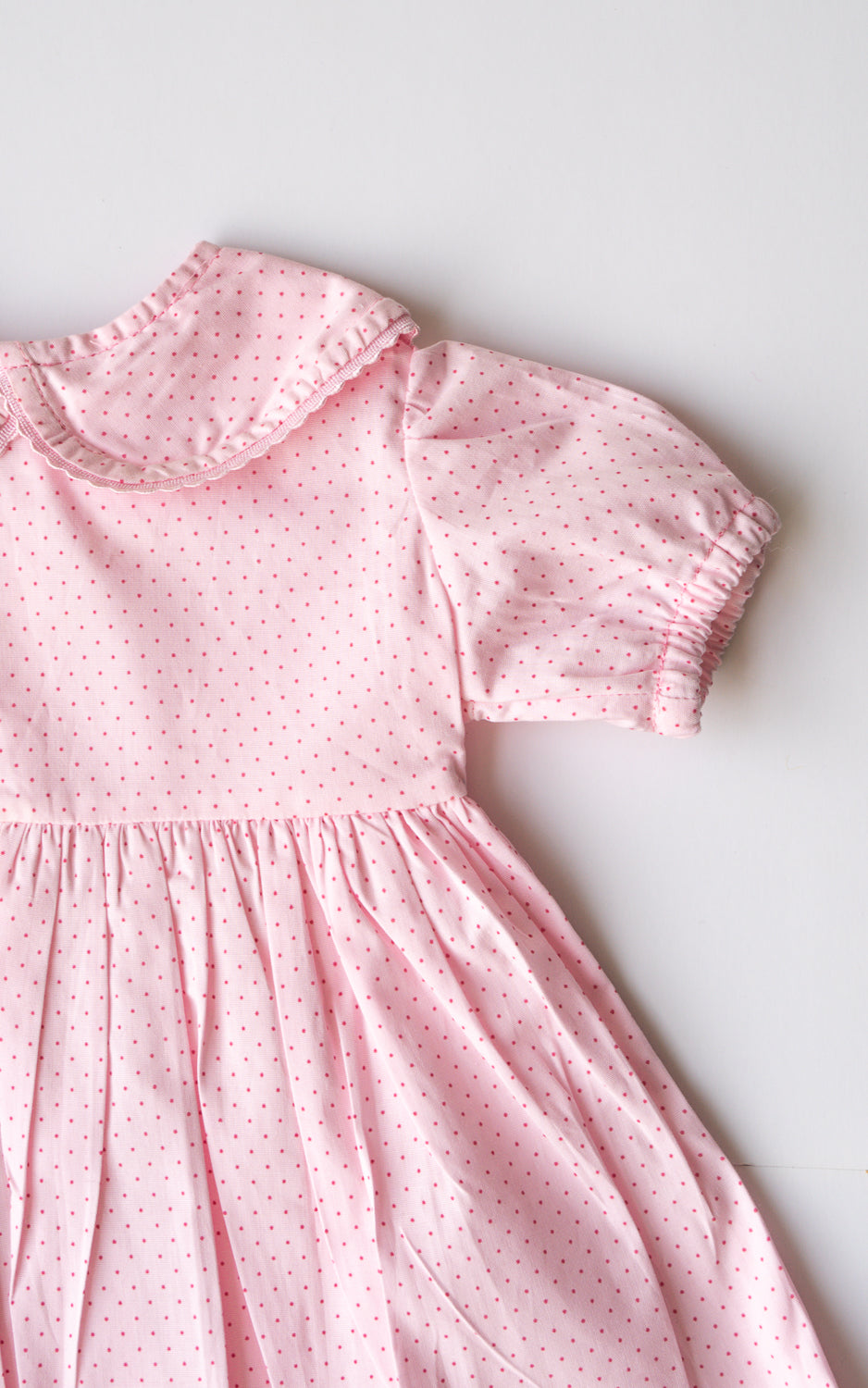 VESTIDO PUNTITOS ROSA