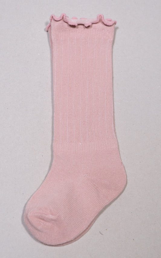 MEDIAS RIZADAS ROSA