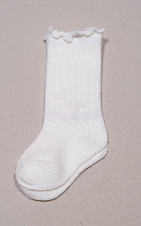 MEDIAS RIZADA BLANCA