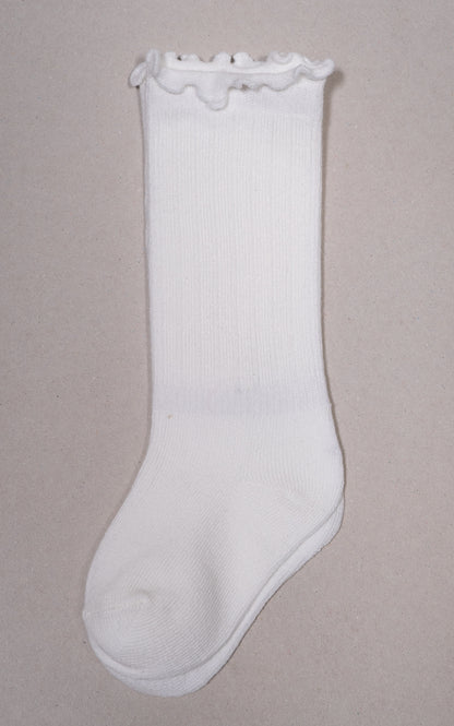 MEDIAS RIZADA BLANCA