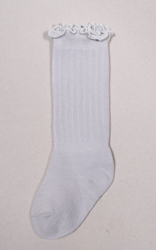 MEDIAS RIZADA GRIS