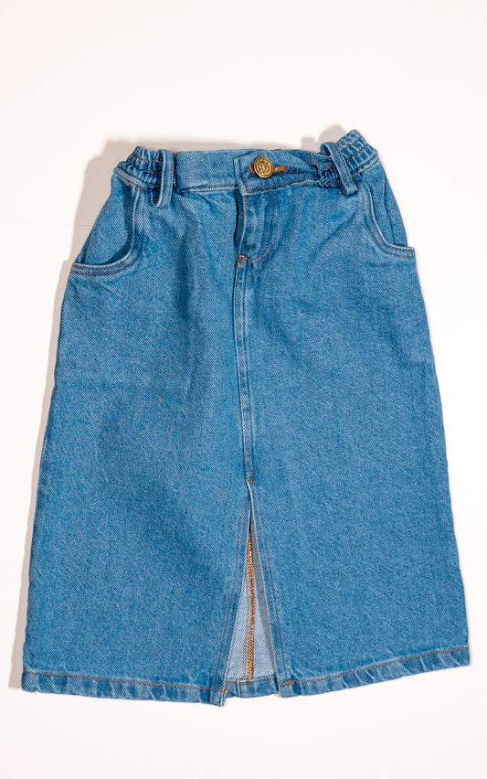 FALDA MIDI DENIM