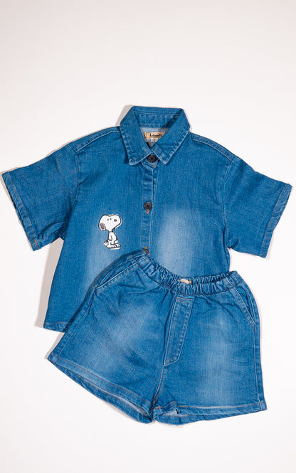 CONJUNTO SNOOPY DENIM