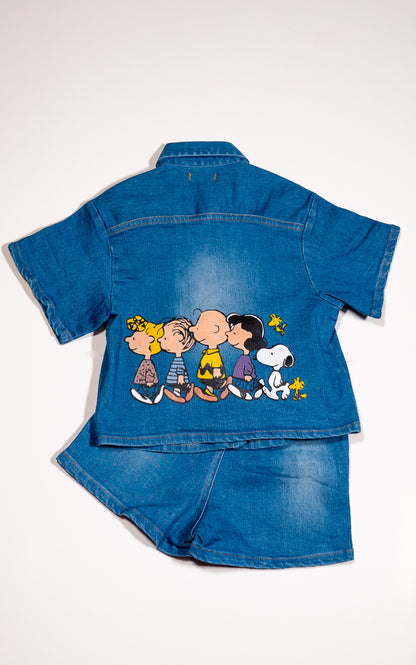 CONJUNTO SNOOPY DENIM