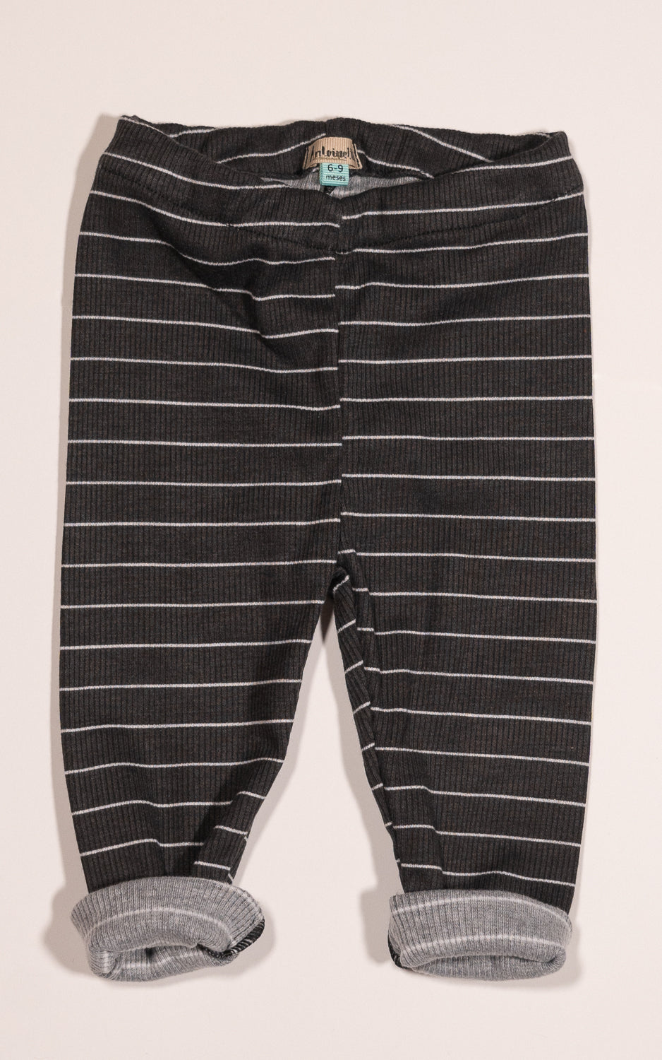 LEGGINS RIB RAYAS NEGRO