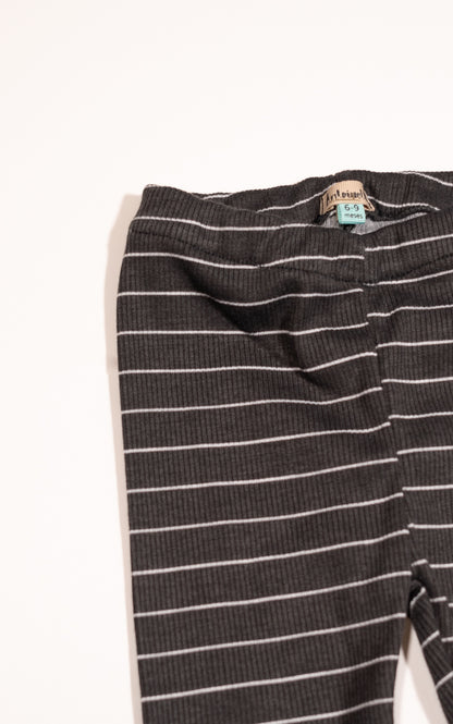 LEGGINS NEGROS RAYAS BLANCAS