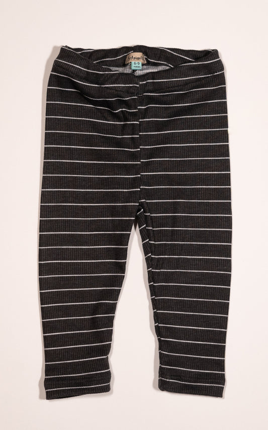 LEGGINS RIB RAYAS NEGRO
