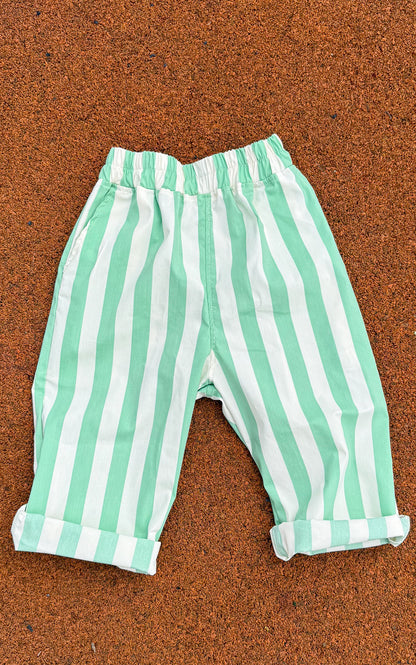 PANTALON BAGGY RAYAS VERDES