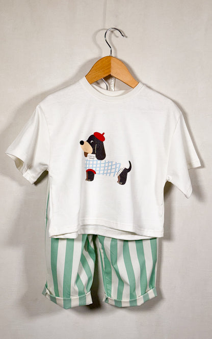 PANTALON BAGGY RAYAS VERDES