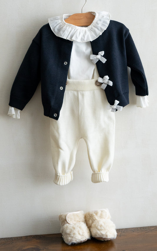 CARDIGAN AITANA NEGRO LAZOS