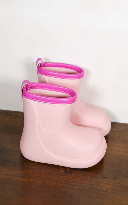BOTAS DE LLUVIA ROSA