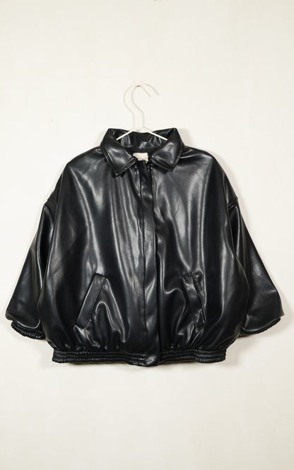 BOMBER VINTAGE NEGRA