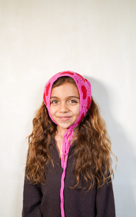 BANDANA CORAZONES FUCSIA