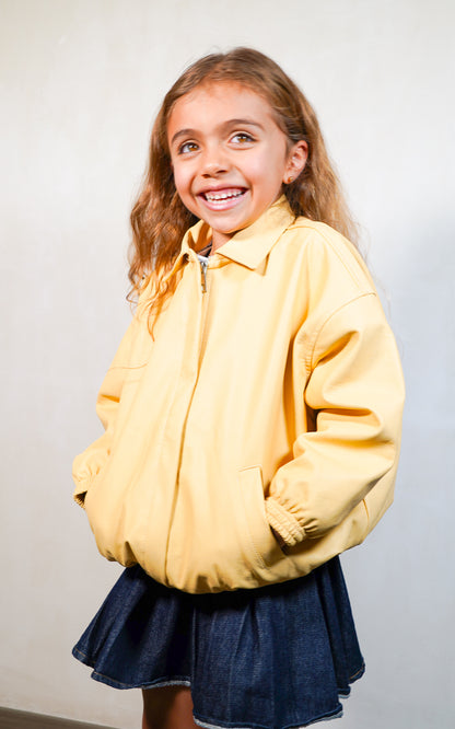 BOMBER VINTAGE MANTEQUILLA INFANTIL