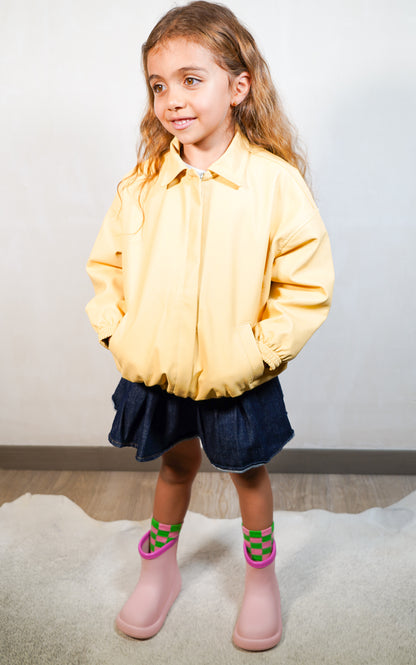 BOMBER VINTAGE MANTEQUILLA INFANTIL
