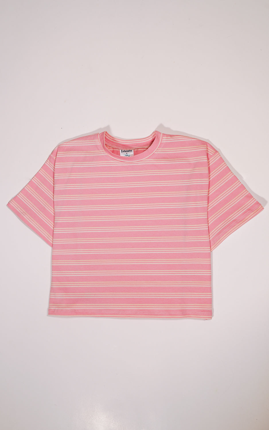 CAMISETA RAYAS ROSA