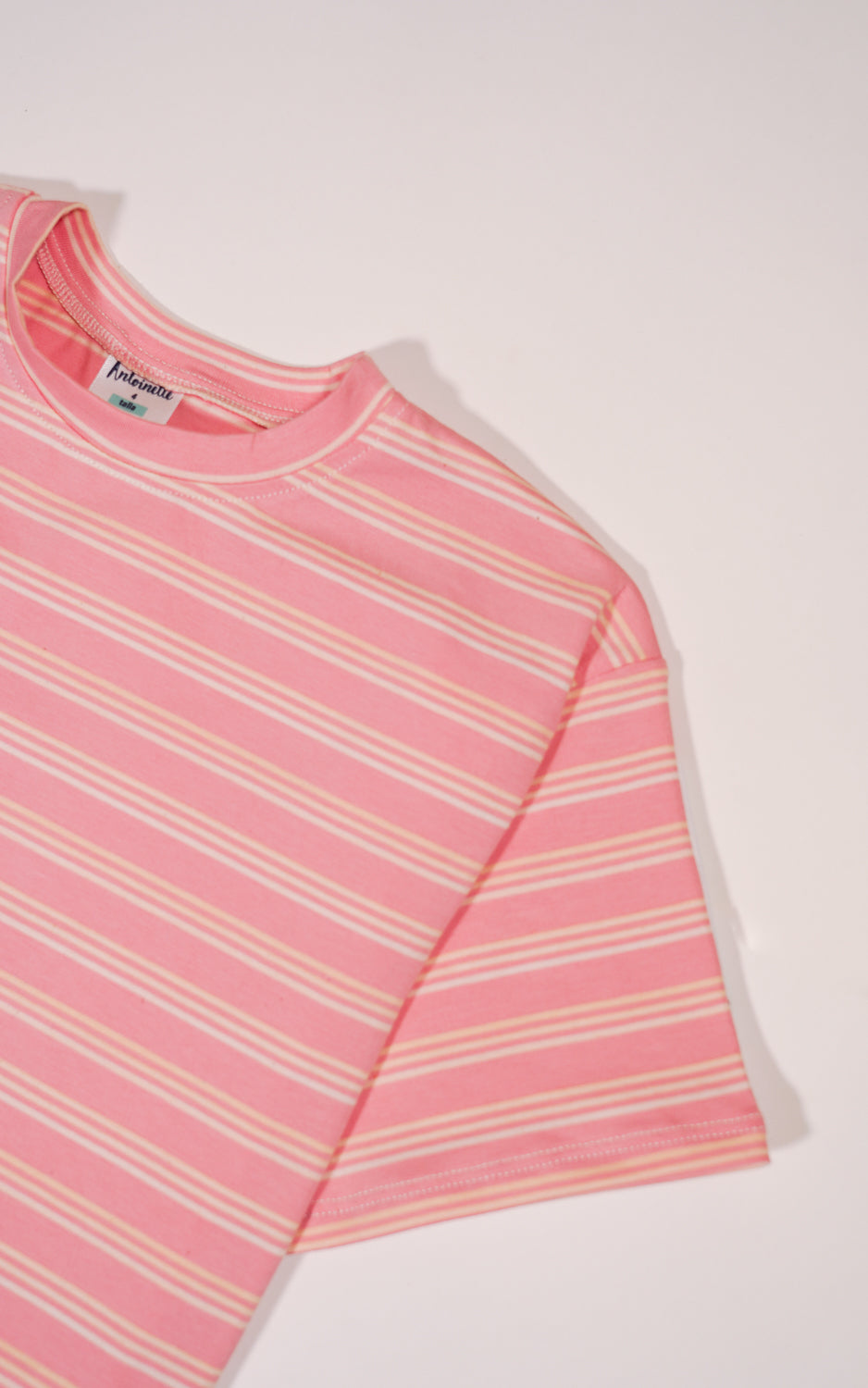 CAMISETA RAYAS ROSA