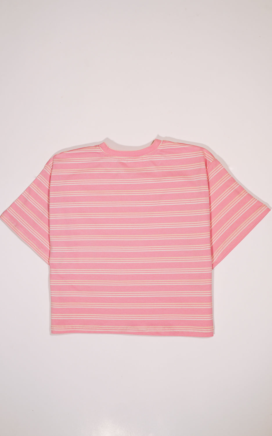 CAMISETA RAYAS ROSA