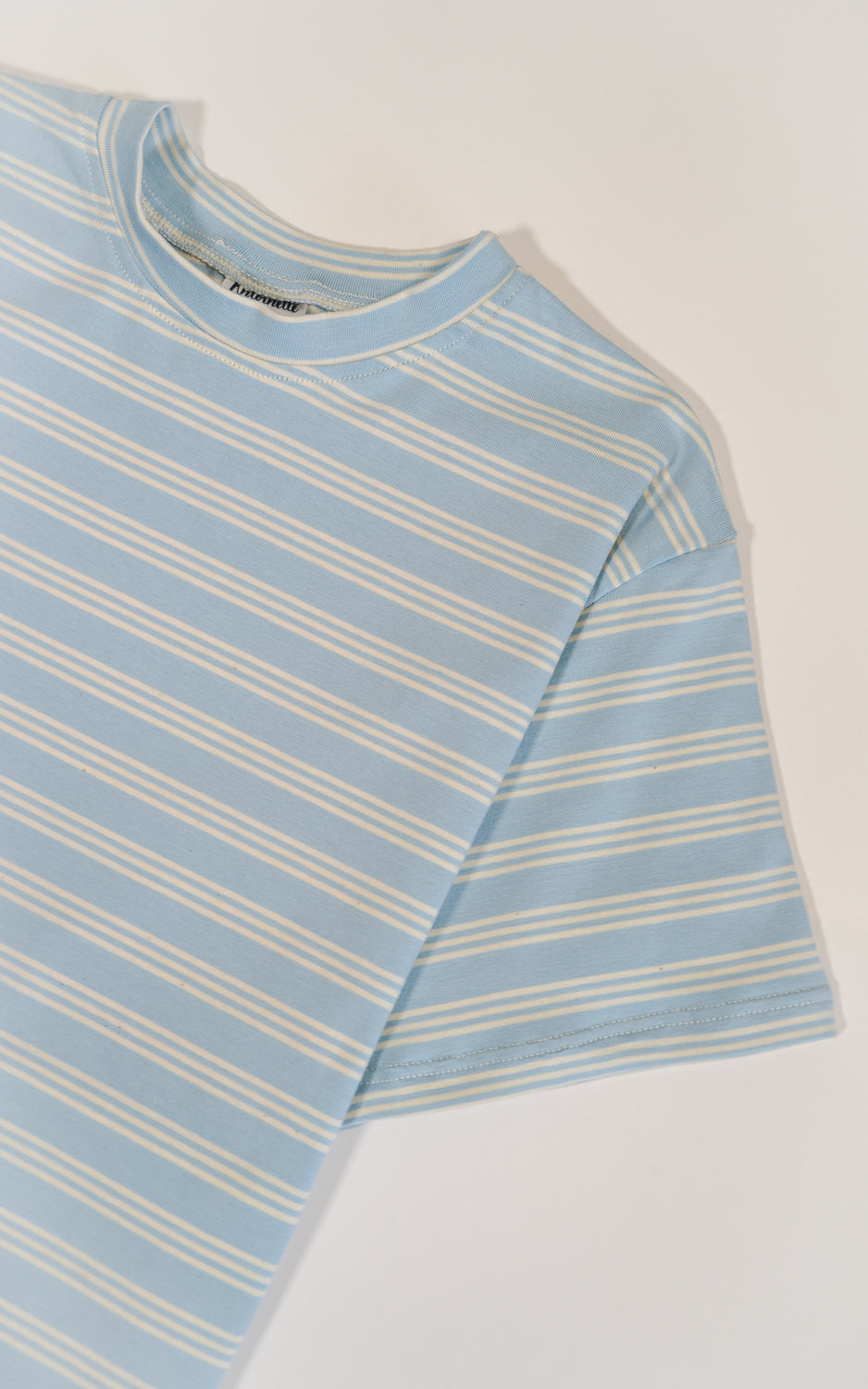 CAMISETA RAYAS CELESTE