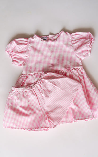 VESTIDO VICHY ROSA
