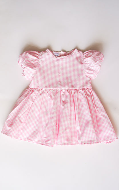 VESTIDO VICHY ROSA