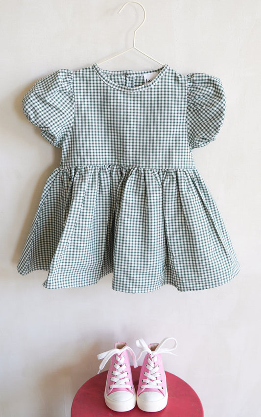 VESTIDO VICHY VERDE
