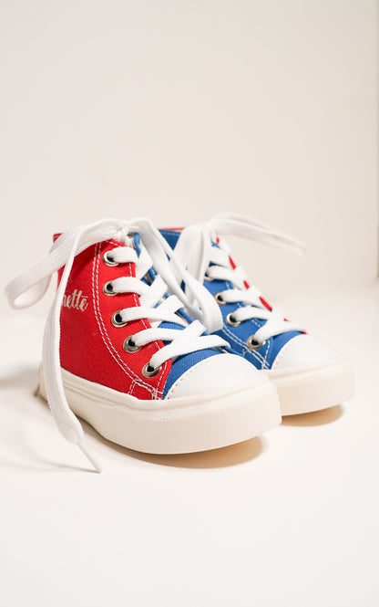 TENIS HARRY AZUL Y ROJO