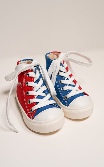 TENIS HARRY AZUL Y ROJO
