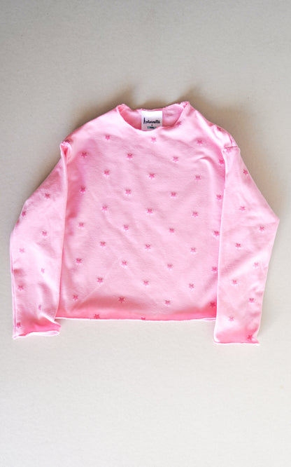 CAMISETA CELINE ESTRELLAS FUCSIA