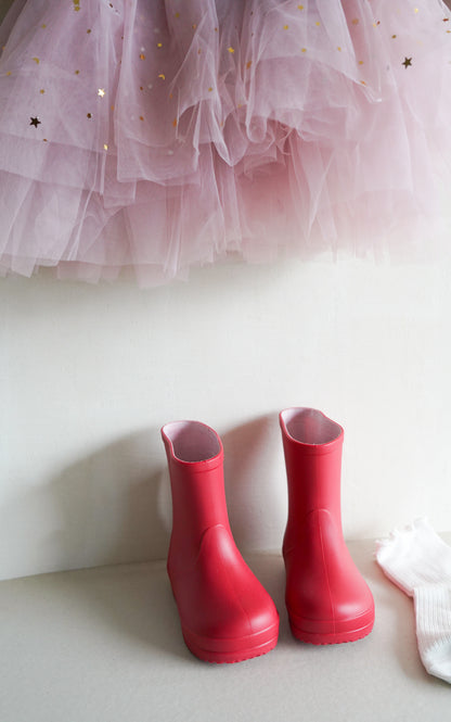 BOTITAS DE LLUVIA ROJAS