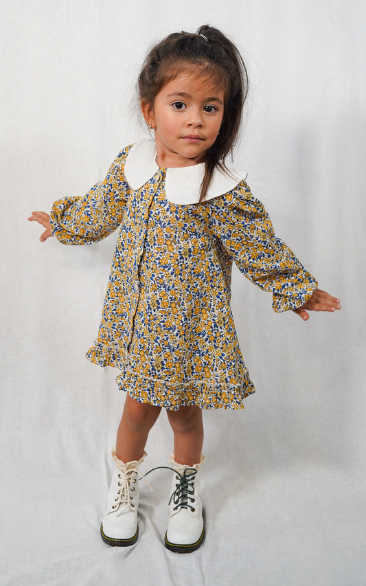 VESTIDO FLORENCIA AMARILLO